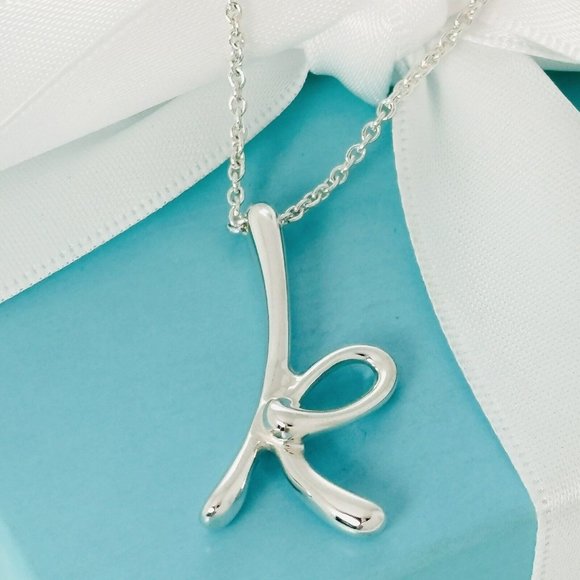 Tiffany & Co. Jewelry 8 Tiffany Letter K Alphabet Initial Pendant